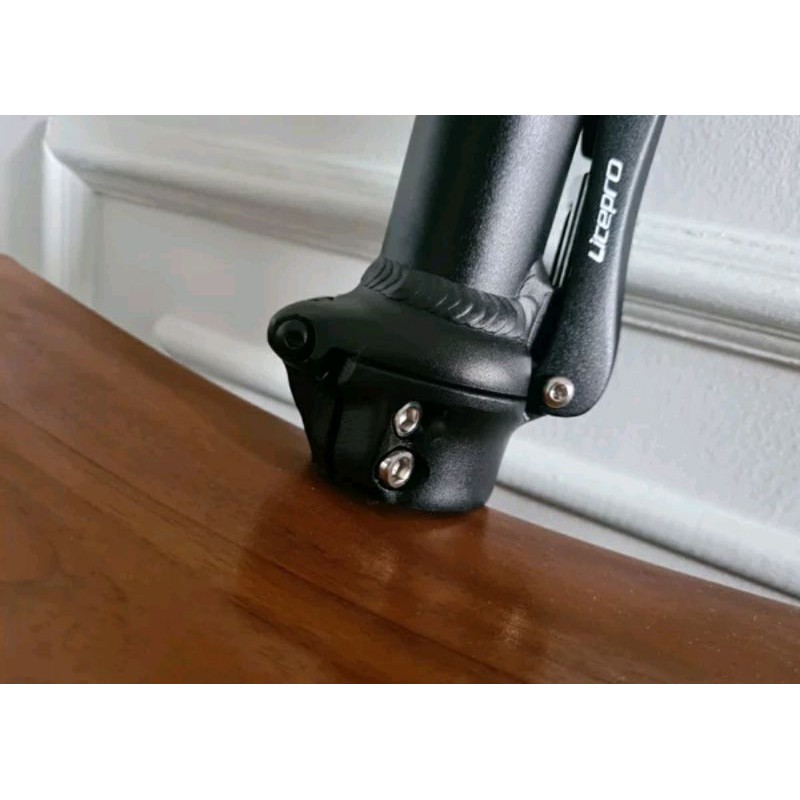 Handlepost Litepro model fix lengkung. handlepost melengkung bengkok