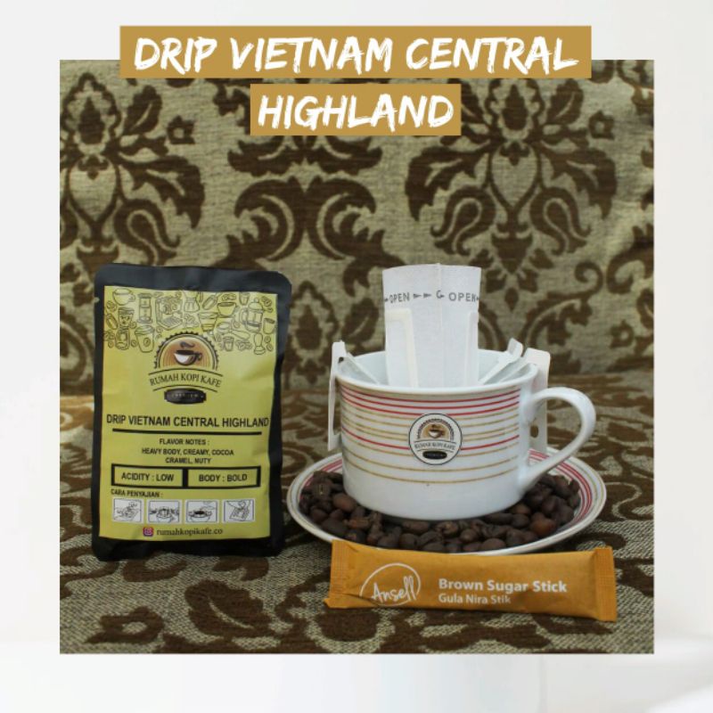 

drip kopi vietnam central highland