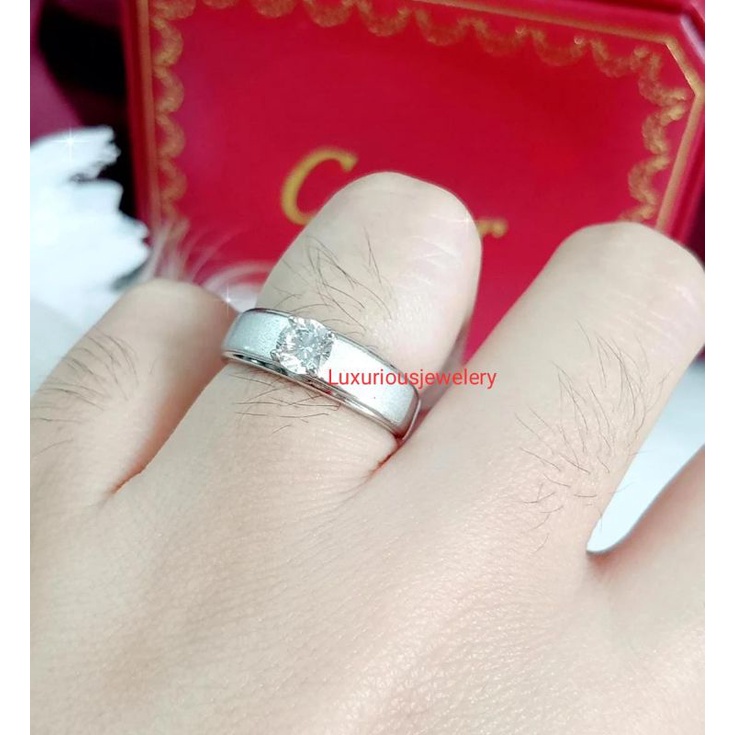 Luxuriousjewelery- Cincin couple/cincin tunangan mata satu