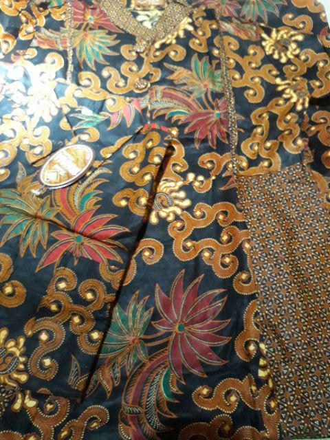 Cp Gamis Davina Batik Gamis Batik Sogan Cantik Modern Terbaru Seragaman Murmer Muslim Syari