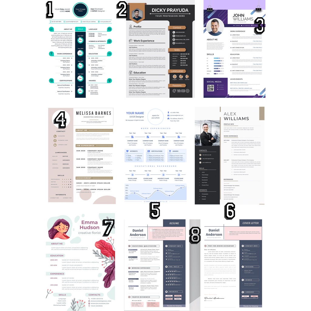 

Design dan Template CV (Curiculume Vitae) Professional dan Menarik