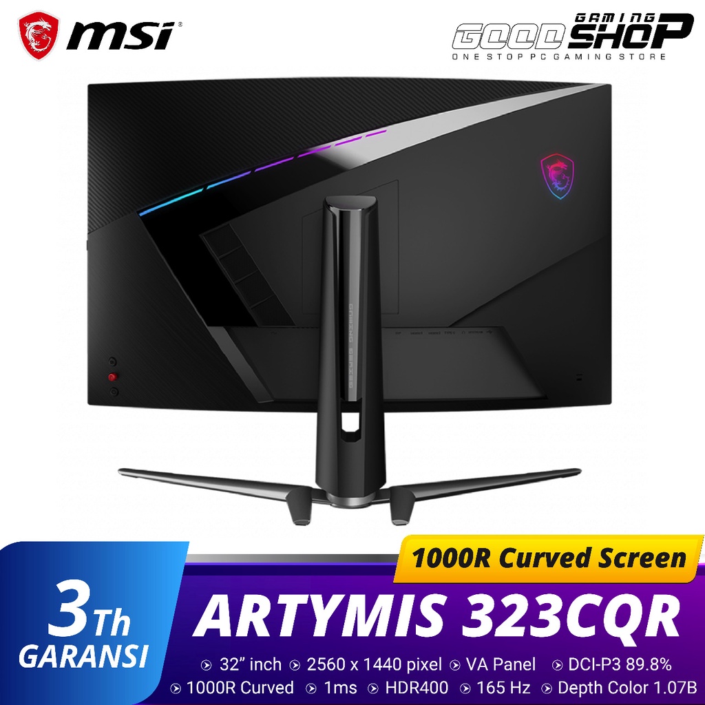 MSI MPG ARTYMIS 323CQR WQHD 165Hz Curve - Gaming Monitor