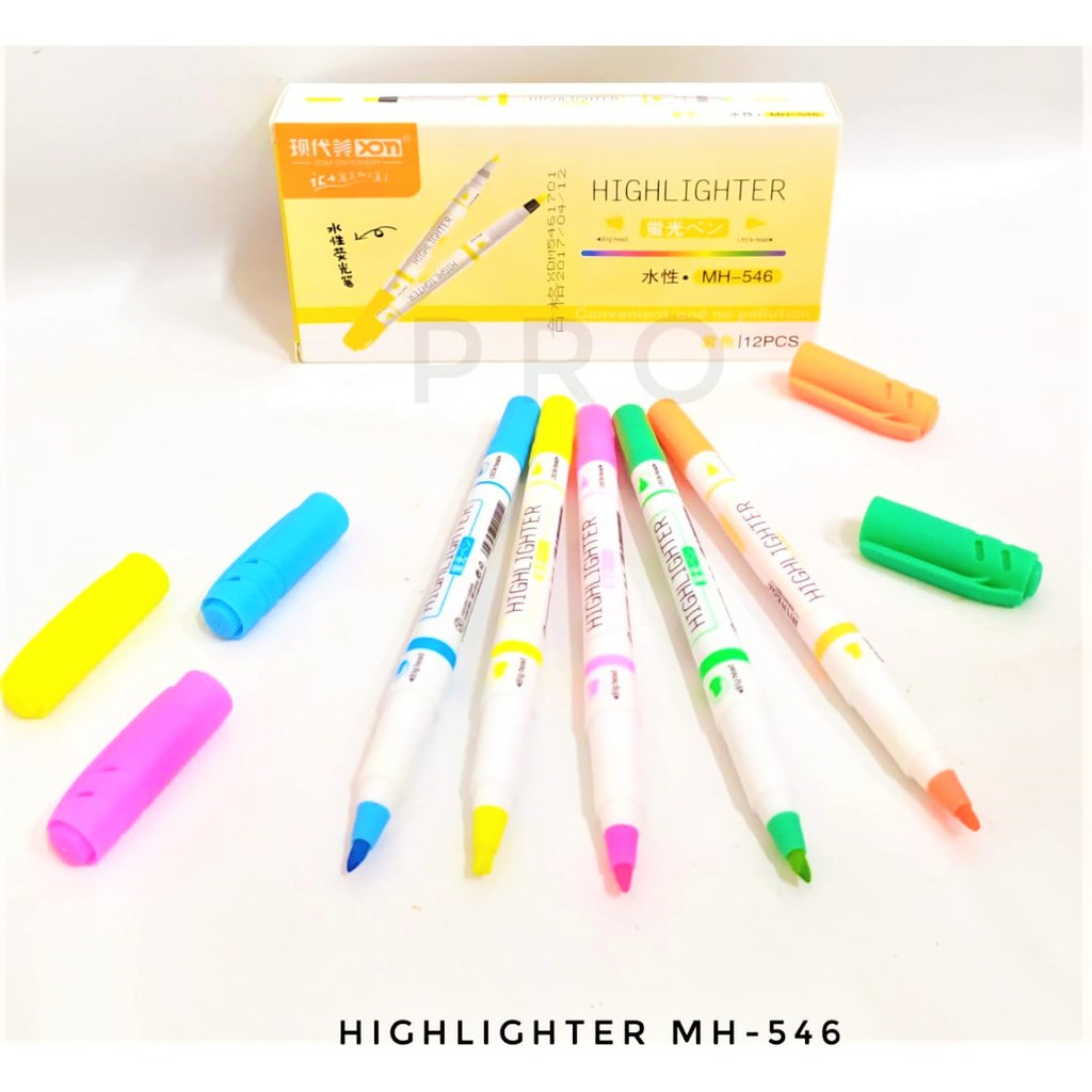 HIGHLIGHTER STABILO  TWIN HEAD 2 KEPALA MH 546 KECIL  