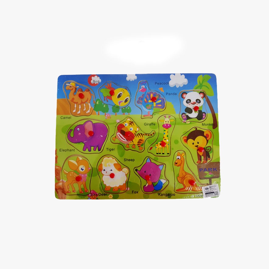 (BISA COD) Mainan Edukasi anak Puzzle Kayu Animal/ Mainan Bongkar Pasang 22-8 JIGSAW PUZZLE KAYU KNOB MAINAN KAYU EDUKASI EDUKATIF ANAK BAYI BALITA-3