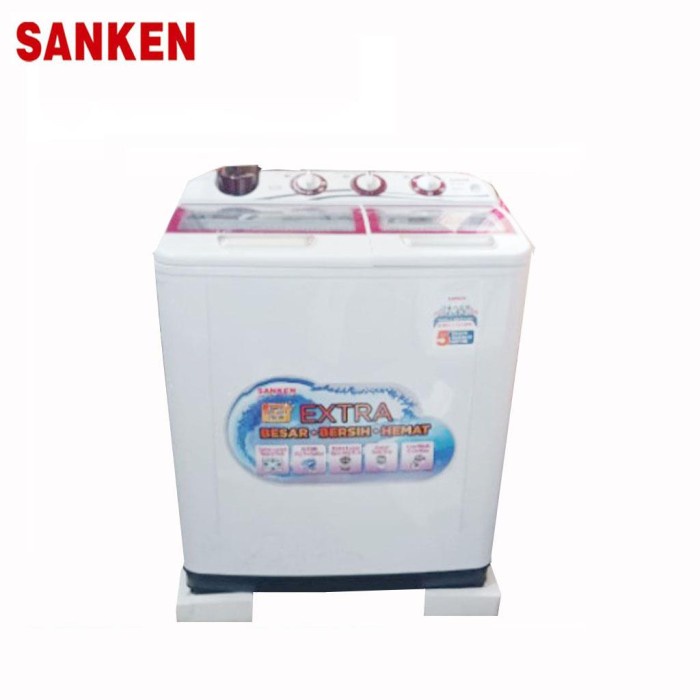 Mesin Cuci Sanken TW 1125GMR / TW1125GMR Mesin Cuci 2 Tabung 9Kg