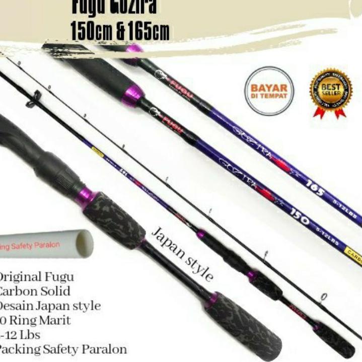 Keluaran Terbaru.. Joran Fugu Gozira dan Daihan Kenzaki Carbon Solid 120 135 150 165 180 cm