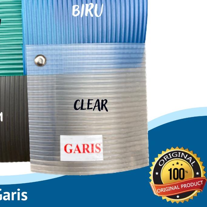 ➻ FIBER PENUTUP PAGAR TEBAL MOTIF GARIS / FIBER PAGAR METERAN ❂