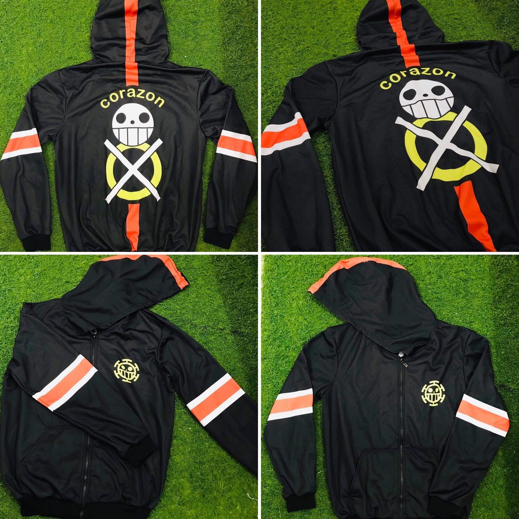 Jaket Anime Trafalgar Law Corazon Onepiece Bahan Adidaspoly