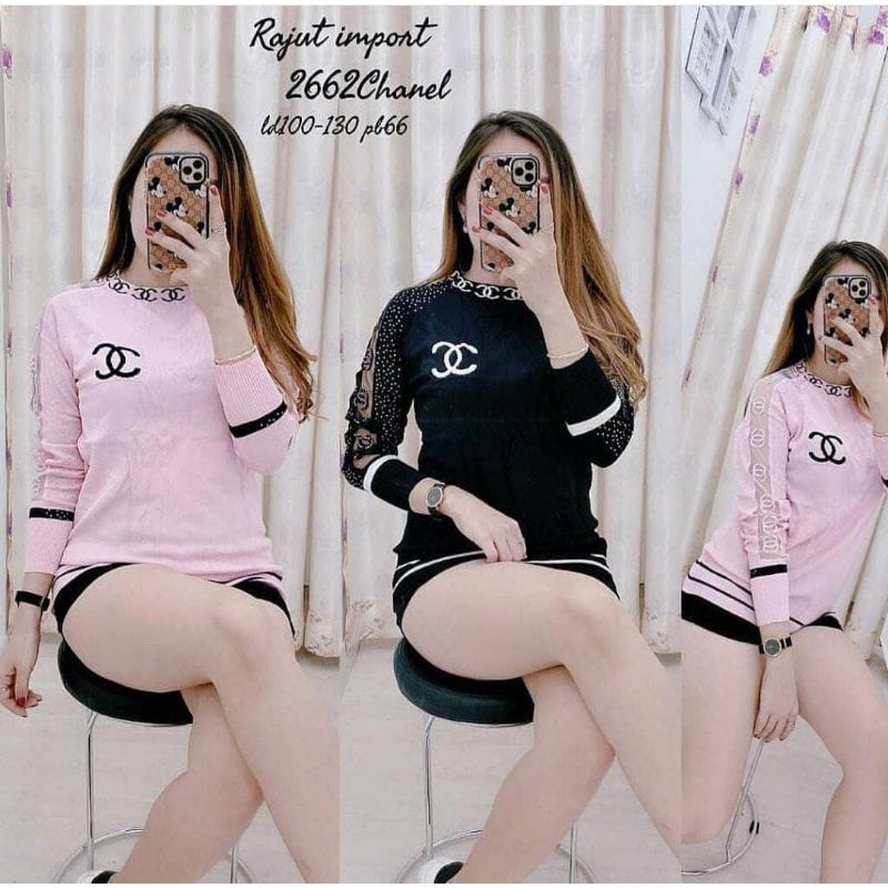 Atasan Rajut Import | Atasan Chanel, GC, LV Rajut | Atasan Import
