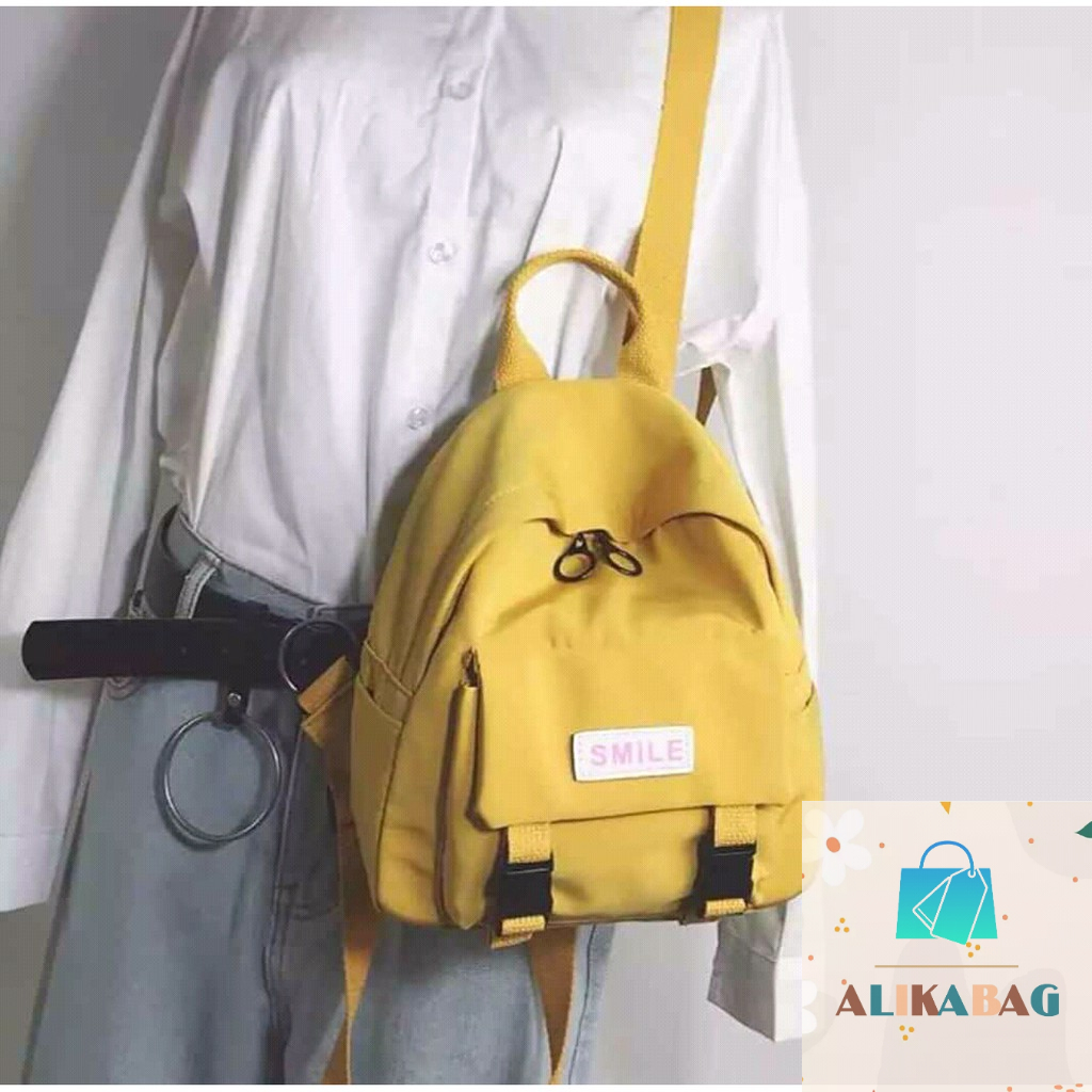 ALIKA BAG - Tas Ransel Wanita Fashion Style Women Backpack Mini Soft Touch