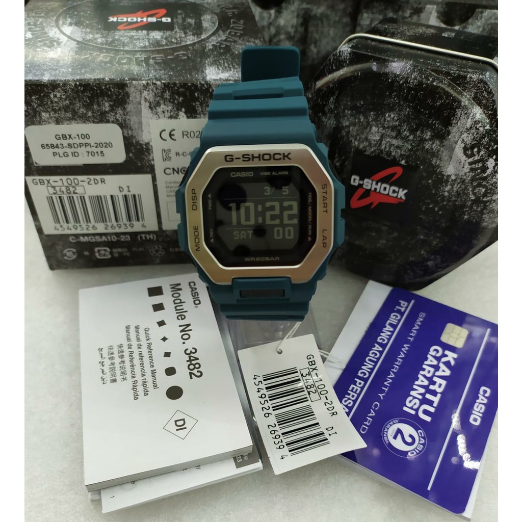 G-SHOCK GBX-100 BLUETOOTH JAM TANGAN PRIA ORIGINAL GARANSI GAP 2 TAHUN DIGITAL