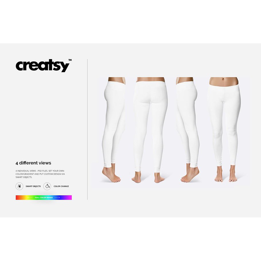 Leggings Long Mockup Set - Photoshop