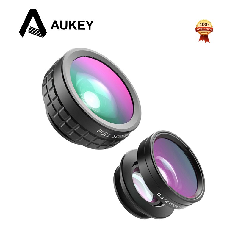AUKEY 180 Degree Fisheye Lens   Wide Angle   Macro Lens 3 in 1 PL-A1 - Hitam