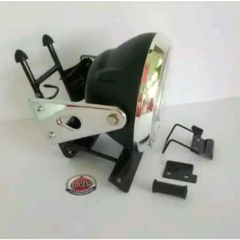 Paket Lengkap Breket Plus Lampu Depan RX-King