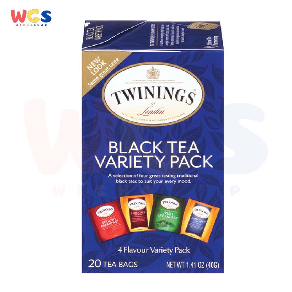 Twinings of London Black Tea Variety Pack 4 Great Testing Tea 20p x 2g