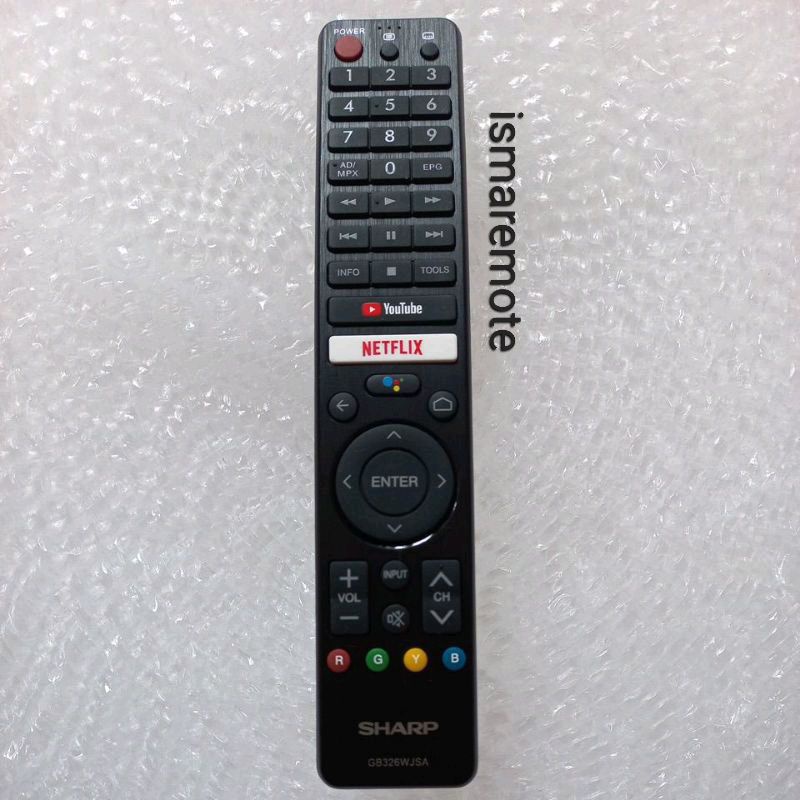 REMOTE REMOT TV Sharp LCD LED Smart Android TV GB326WJSA IR (Non Voice Command)