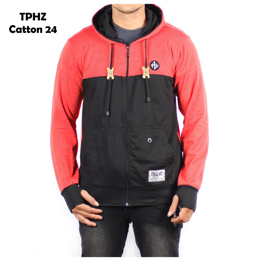 PROMO TERBARU  ZURREL JAKET HOODIE CATTON DOOR  TRIPLE