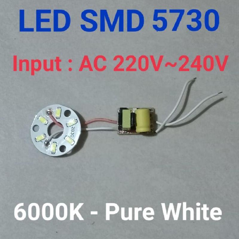 Panel LED pengganti lampu 3Watt, AC 220