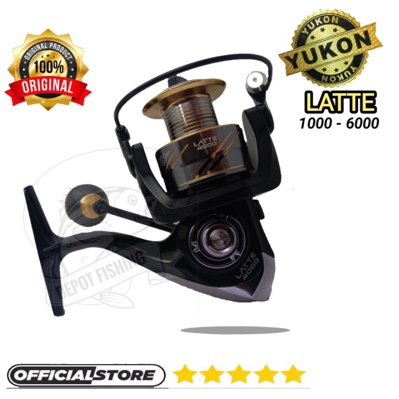 REEL FUGU YUKON LATTE POWER HANDEL ORIGINAL 12+1 BALL BEARINGS 1000 • 2000 • 3000 • 4000 • 6000