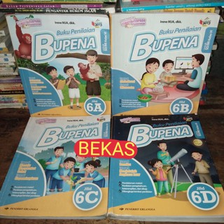 Buku Bupena Kelas 6 Sd Kurikulum 2013 Erlangga Shopee Indonesia