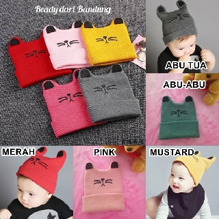 JOLIECOLLECTIONS TOPI KUPLUK BAYI / TOPI ANAK UNISEX LUCU