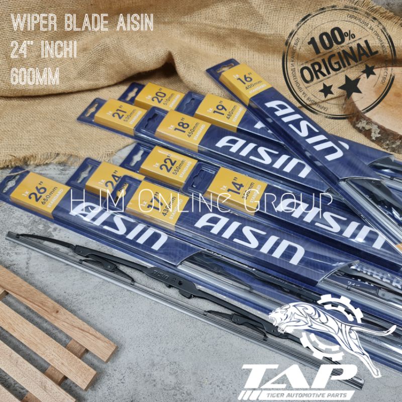 WIPER BLADE MOBIL 24&quot; INCHI 600 MM AISIN JAPAN ORIGINAL - AWBSH-624