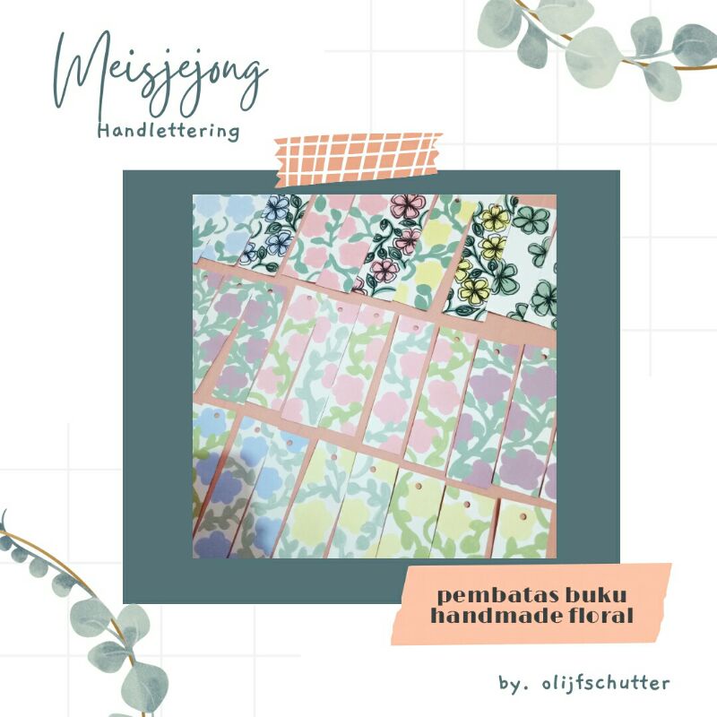 

Pembatas Buku Handmade (Floral)