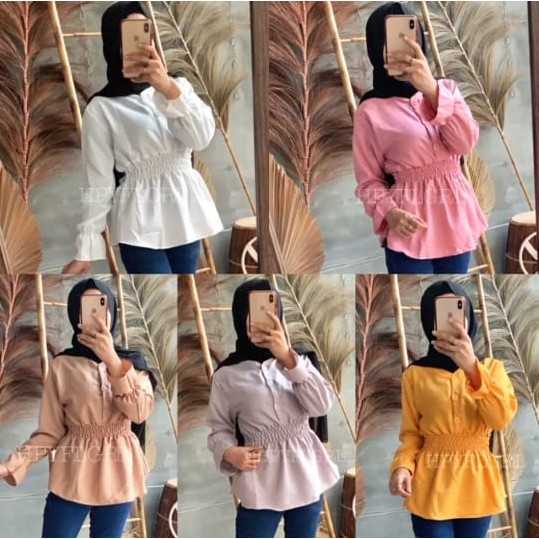 SH - LADELA BLOUSE / BLOUSE / KANCING HIDUP