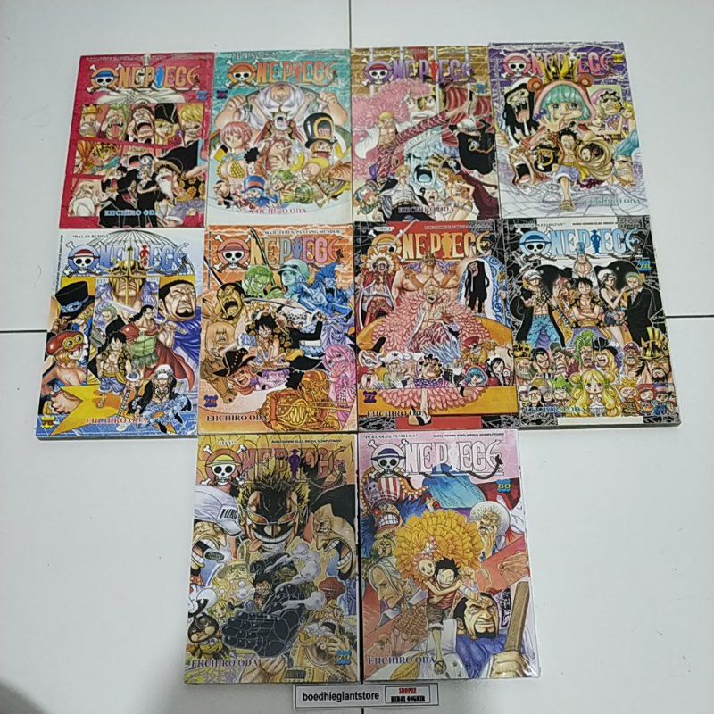 Komik One Piece 71, 72, 73, 74, 75, 76, 77, 78, 79, 80, 10bk paketan, TS