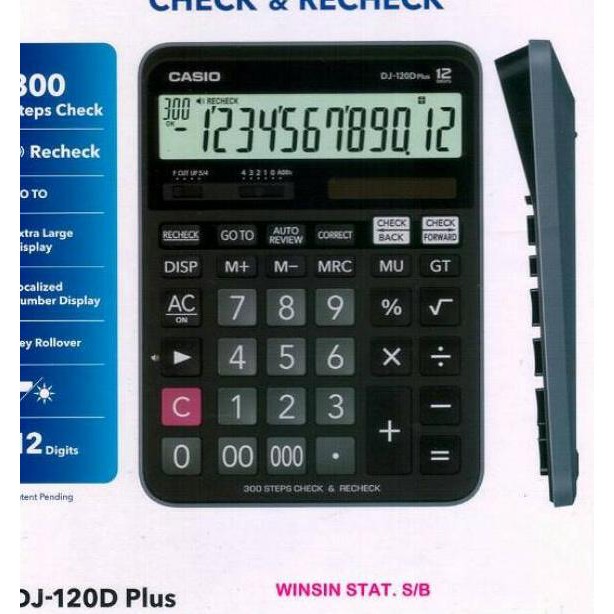 

Casio DJ-120D PLUS - Kalkulator Meja (ART. H58)