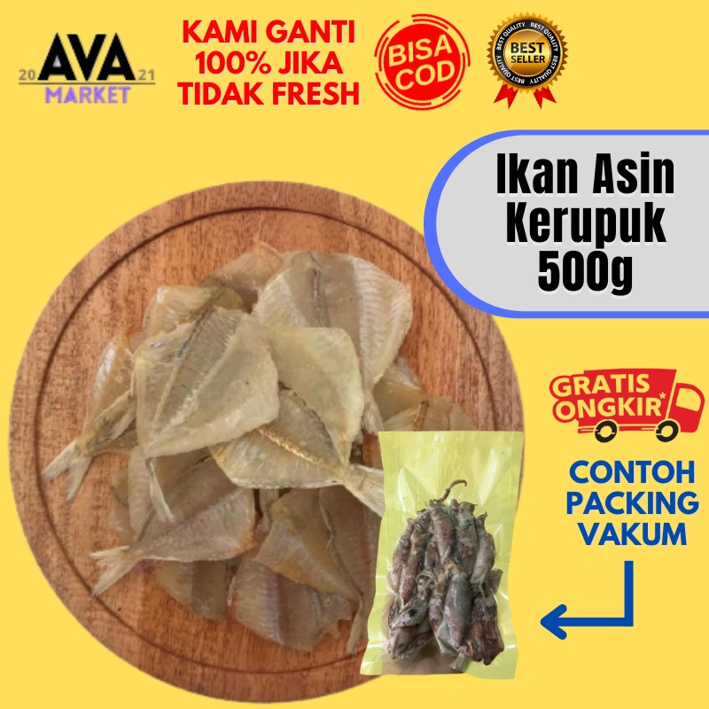 

Ikan Asin Kerupuk Kapas Pakang Asin 250 500 Gram