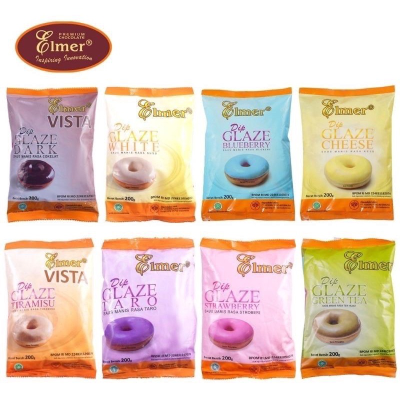 

❤ BORNEO ❤ GLAZE ELMER ANEKA RASA 200G