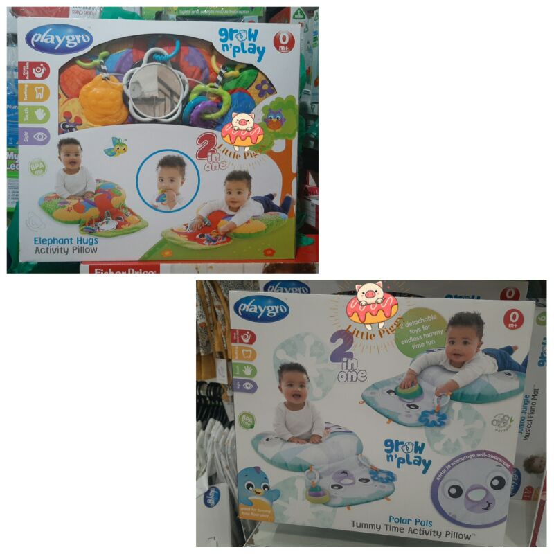 Playgro hug and activity pillow / tummy time