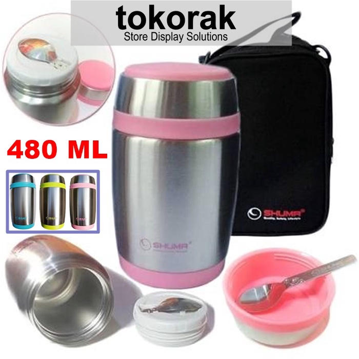 VACUUM FOOD JAR TERMOS 480 ML SHUMA STAINLESS - TEMPAT BEKAL MAKANAN