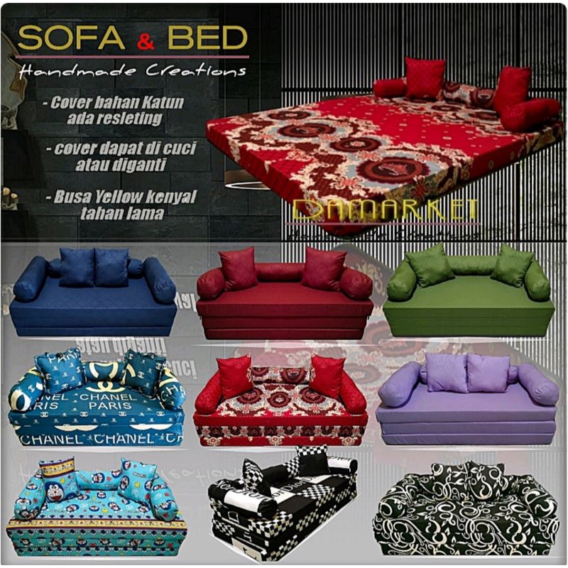 Sofabed Kasur sopa lipat kasur multilipat praktis UK.200x140x10