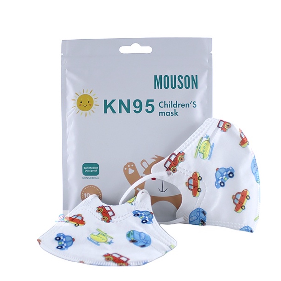 MASKER PREMIUM ANAK KN95 MOUSON 5PLY KARAKTER EARLOOP MOTIF ISI 10PC