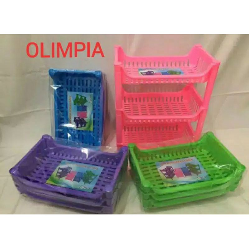 Rak mini plastik susun 3 ISP