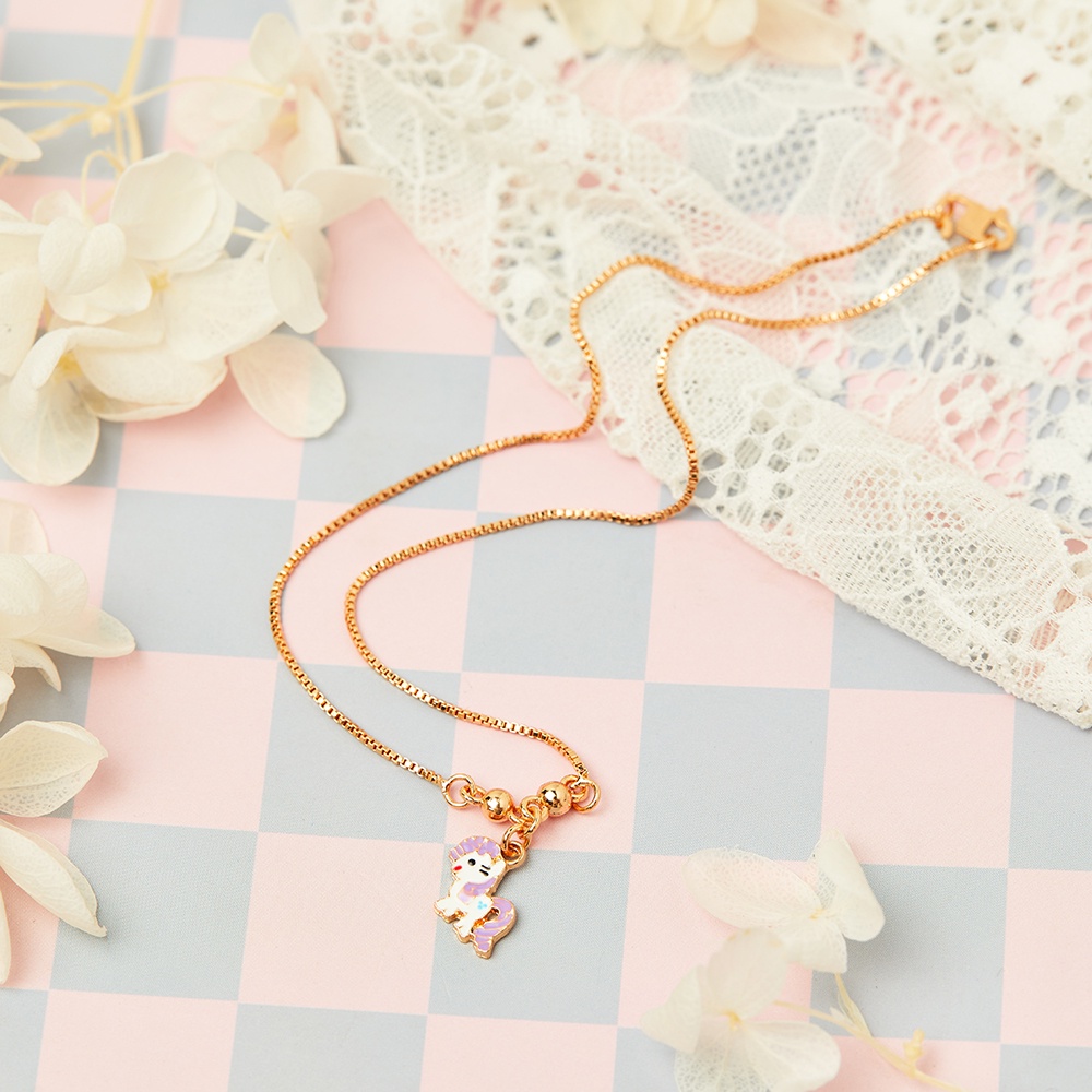 Y226 Kalung Anak Perempuan Unicorn Lucu Kalung Anak Karakter Lapis Emas Gold Anti Karat
