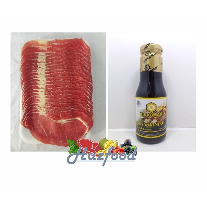 

Aus Rib eye Slice + Kikkoman Yakiniku 300 gr