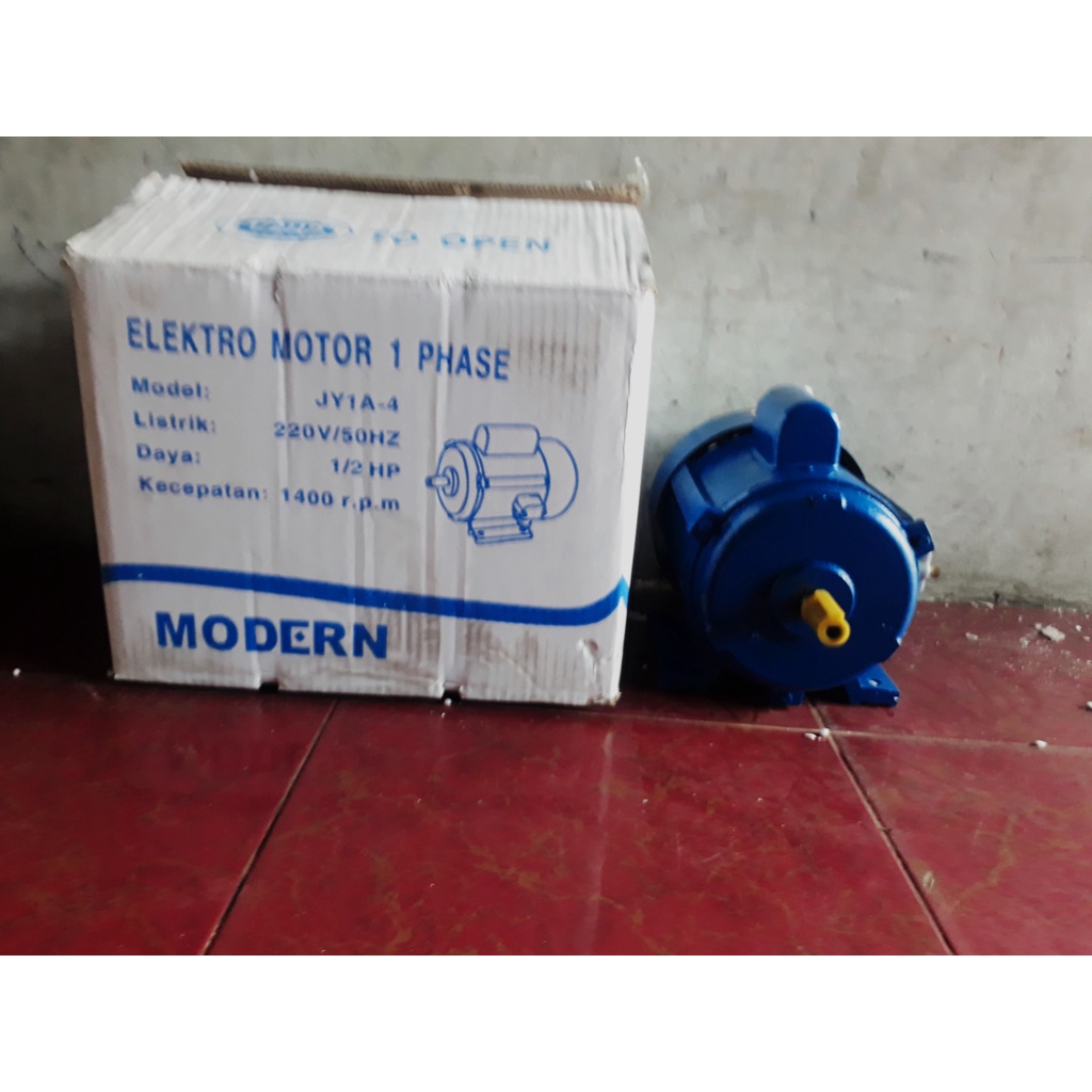 Modern Dinamo 1Phase 1/2 HP (Electromotor / Penggerak)