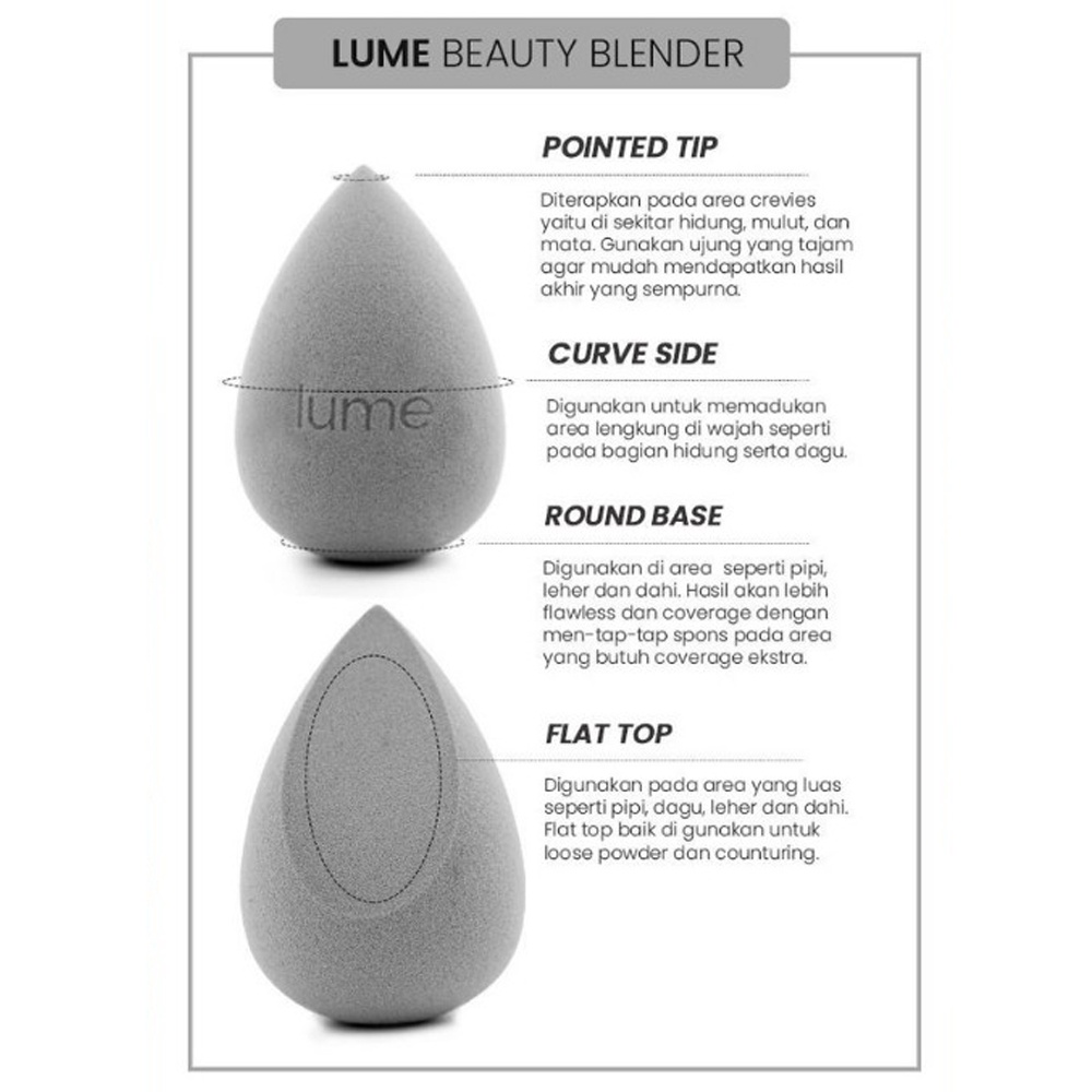 (Free Emas 24k) Lume Beauty Blender / Sponge Make Up