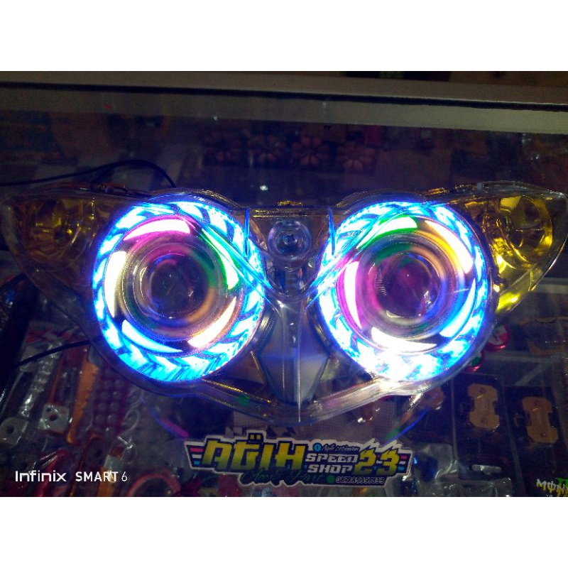 promo lampu depan Jupiter z Burhan projie gold