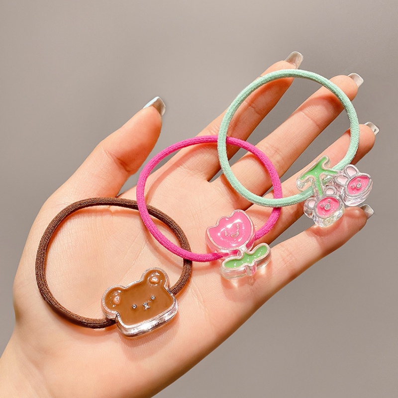 2022 Ikat Rambut Tali Elastis Pendan Buah Ceriberuang Gaya Korea Untuk Wanita