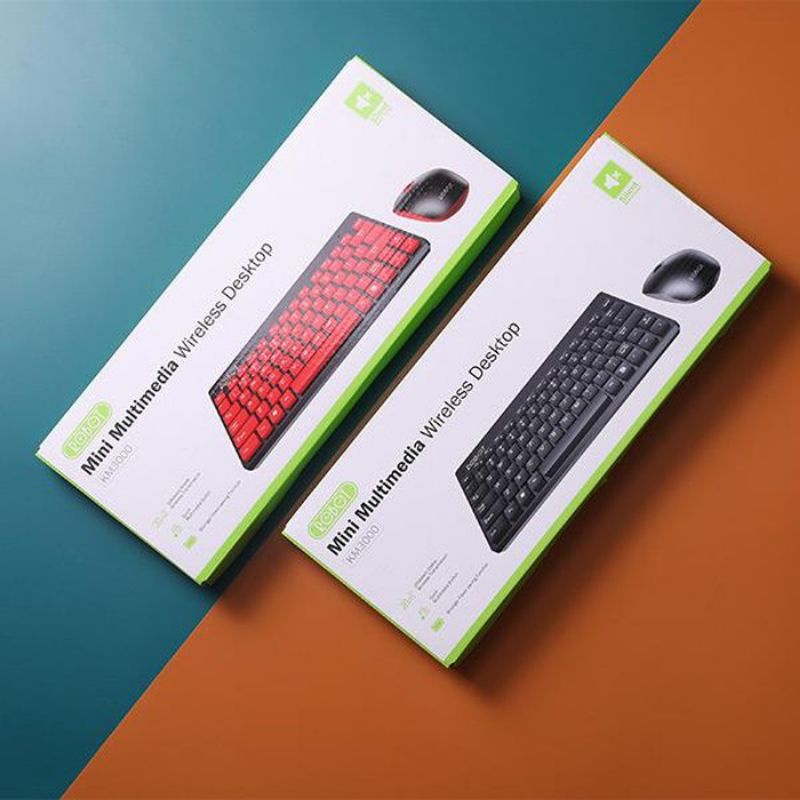 ROBOT KM3000 COMBO MOUSE &amp; KEYBOARD WIRELESS MINI GARANSI 1 TAHUN