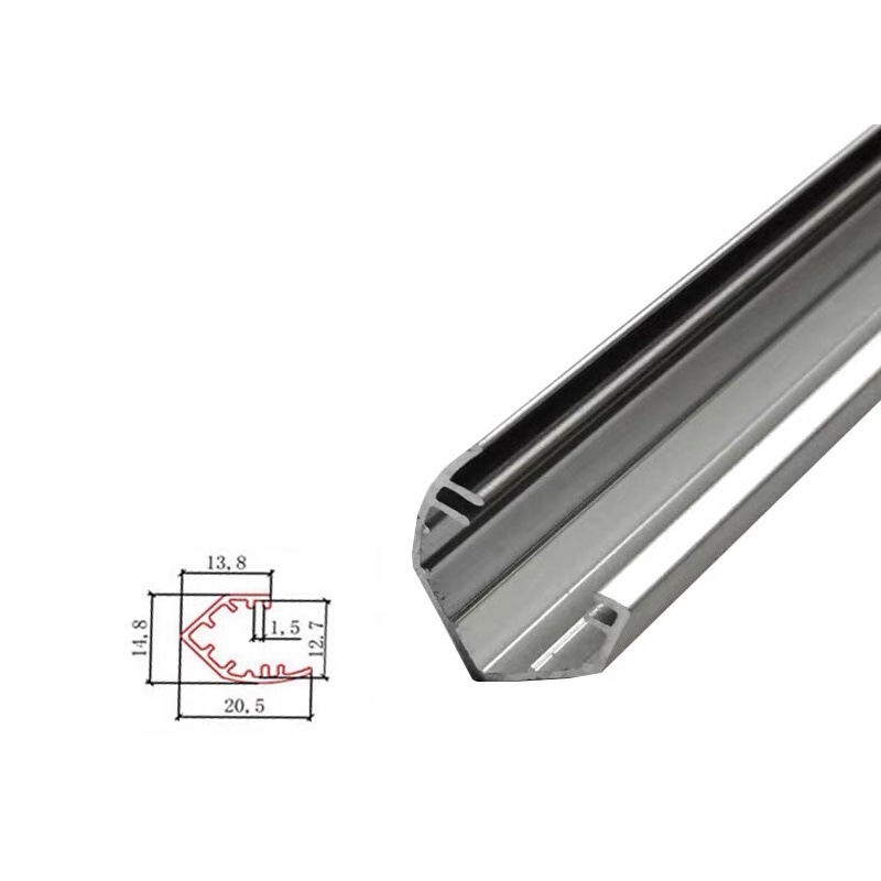 Kap lampu batangan alumunium panjang 1Meter rumah lampu strip led