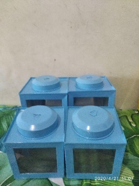 Kaleng Kerupuk Mini Ukuran 13x13cm/toples Unik/toples Jadul/ Wadah Lucu Serbaguna