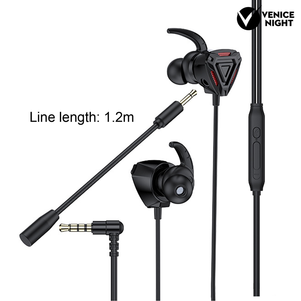 (VNEP) (Berkabel) Headset Gaming In-ear HiFi Dengan Mic Untuk E-sports