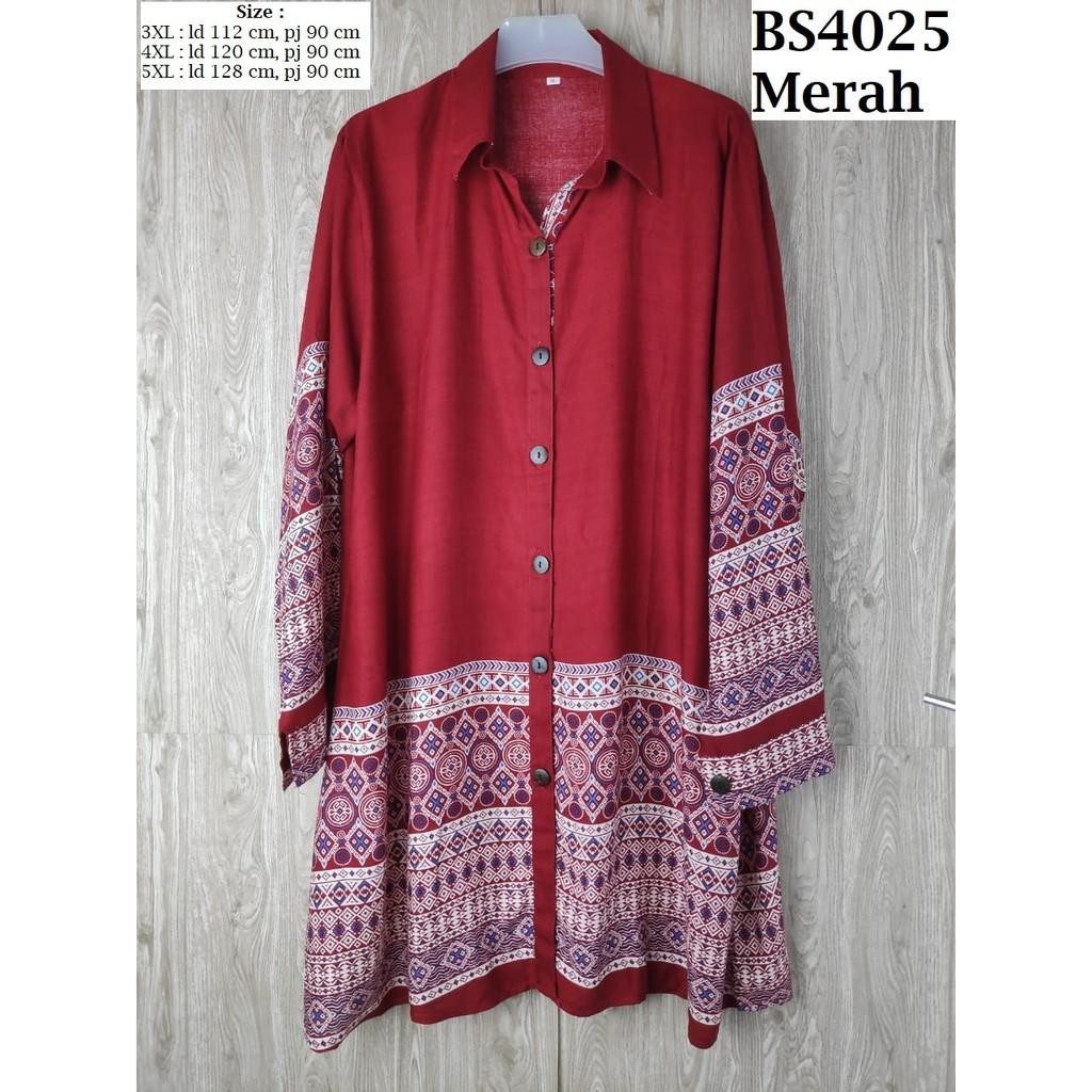 BT - KEMEJA TUNIK RAYON WANITA (MOTIF HALWAH)