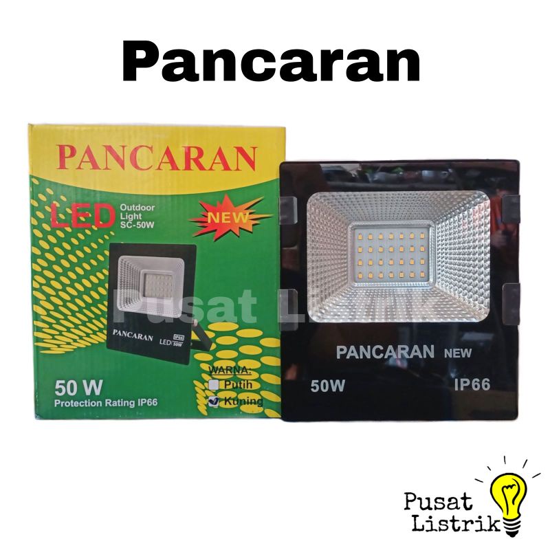 Lampu Sorot LED 50 Watt Pancaran + Bubble Wrap Lampu Tembak LED 30W 50W 100W Pancaran