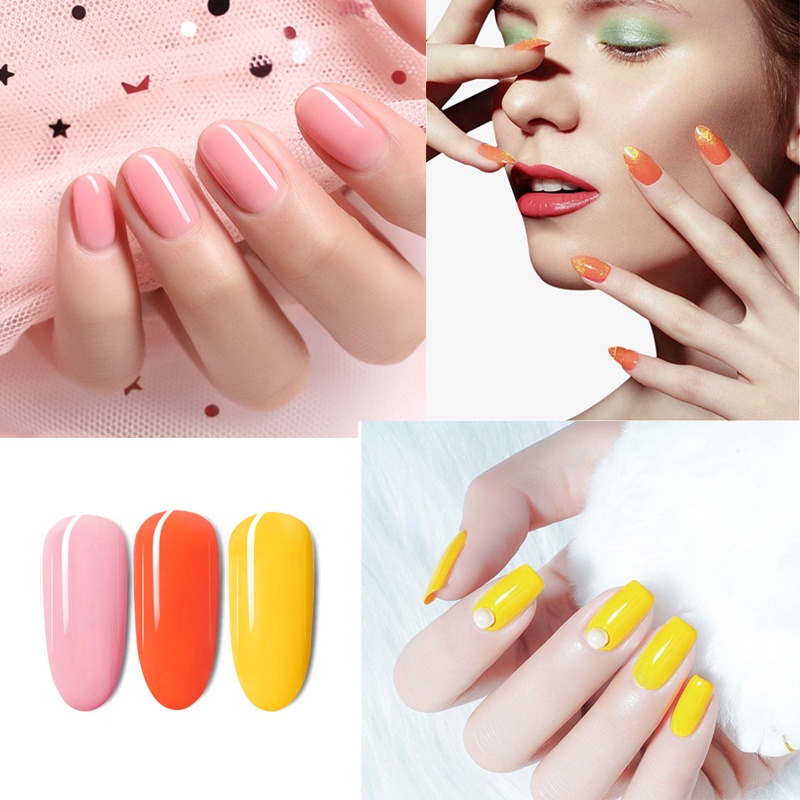 Set Lampu Kuku UV 48W dan 18 warna set gel nail art, Set Manikur Seni, Atasan dan Tidak Mengilap dengan Lapisan Dasar